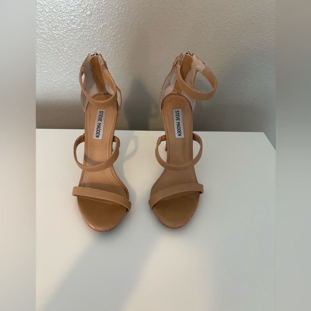 Steve Madden Camel Strappy Heels